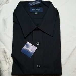 Neil Allyn Men's Black Dress Shirt